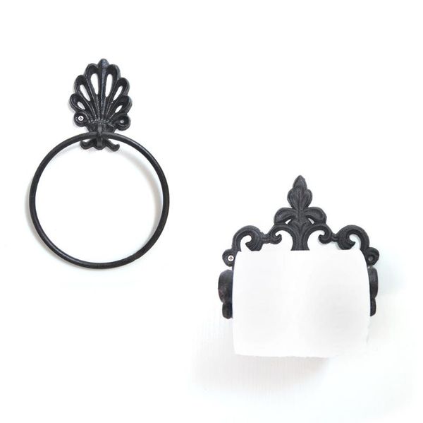 bath accessory set cast iron retro towel ring tissue holder bathroom rack decoration accessories toilet
bath accessory set cast iron retro towel ring tissue holder bathroom rack decoration accessories toilet