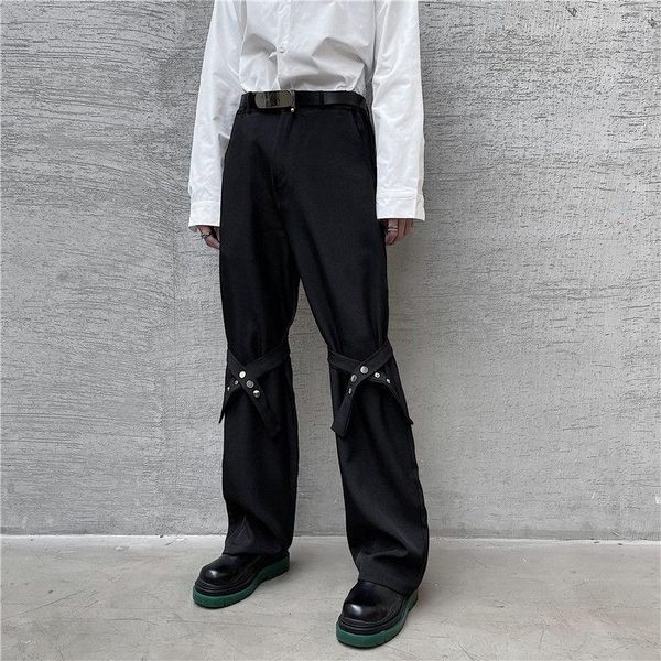 Men's Pants IEFB Spring Summer Handsome Designniche Streetwear Black Fold Front Trousers Lace Up Bottoms 9Y5464 F4BG
Men's Pants IEFB Spring Summer Handsome Designniche Streetwear Black Fold Front Trousers Lace Up Bottoms 9Y5464 F4BG
