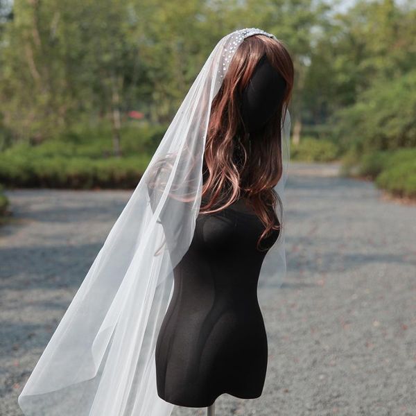 bridal veils chapel veil elegant soft tulle covered shiny diamond white&ivory wedding with cut edge dress accessories comb, Black
bridal veils chapel veil elegant soft tulle covered shiny diamond white&ivory wedding with cut edge dress accessories comb, Black