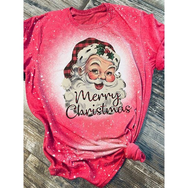 ladies t-shirt harajuku summer santa print pattern street casual round neck short sleeve comfortable, White
ladies t-shirt harajuku summer santa print pattern street casual round neck short sleeve comfortable, White