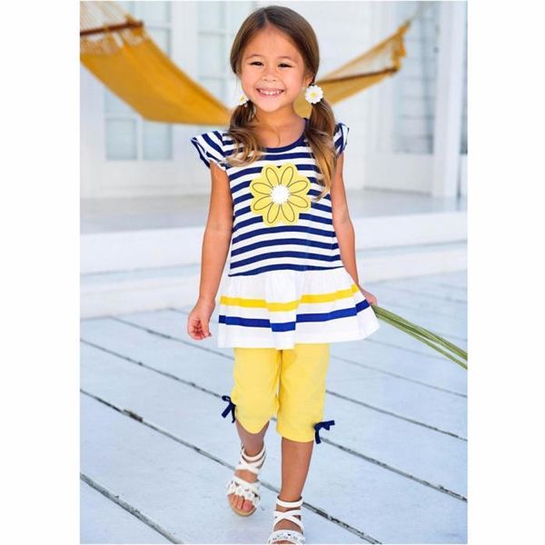 clothing sets toddler kids baby girls daisy flower stripe shirt bow pant set vestiti neonata, White
clothing sets toddler kids baby girls daisy flower stripe shirt bow pant set vestiti neonata, White
