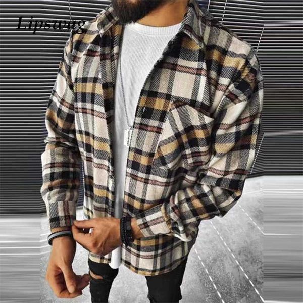 vintage plaid printed long sleeve shirt men fashion turn-down collar button shirts 2021 spring casual loose male clothing p0812, White;black
vintage plaid printed long sleeve shirt men fashion turn-down collar button shirts 2021 spring casual loose male clothing p0812, White;black