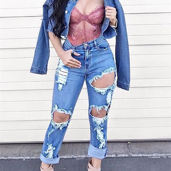 2021 trendy woman ripped denim jeans high waist boyfriend jeans fashion long pants women summer clothing s-2xl new arrival, Blue
2021 trendy woman ripped denim jeans high waist boyfriend jeans fashion long pants women summer clothing s-2xl new arrival, Blue