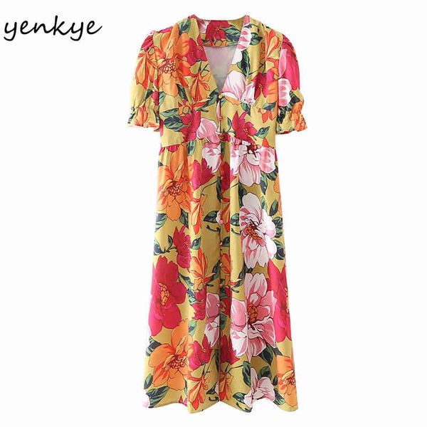 summer dress women multicolor floral print female v neck short sleeve sundress vestido high waist casual 210430, Black;gray
summer dress women multicolor floral print female v neck short sleeve sundress vestido high waist casual 210430, Black;gray