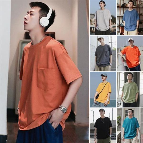 men's t shirts summer wear solid color short sleeves round neck shirt loose youth pullover fashion casual sportswear t-shirts, White;black
men's t shirts summer wear solid color short sleeves round neck shirt loose youth pullover fashion casual sportswear t-shirts, White;black