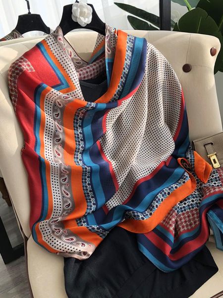 scarves printed fashion long silk scarf 100% women real ladies high-end french, Blue;gray
scarves printed fashion long silk scarf 100% women real ladies high-end french, Blue;gray
