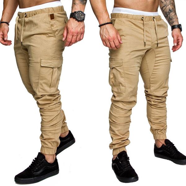running pants men's joggers solid multi-pocket sweatpants autumn casual trousers hip hop harem runners gyms fitness jogger track, Black;blue
running pants men's joggers solid multi-pocket sweatpants autumn casual trousers hip hop harem runners gyms fitness jogger track, Black;blue