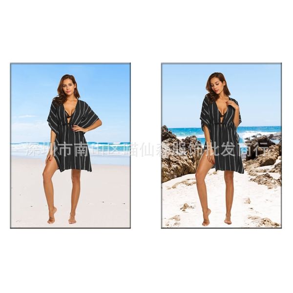 factorym758 swimsuit women's bikini beach 2019 fashion better tunic, White;black
factorym758 swimsuit women's bikini beach 2019 fashion better tunic, White;black