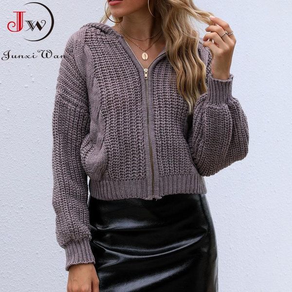 women short cardigans sweater loose knitted elegant fashion zipper solid casual coat pull femme autumn winter clothes jumper, White
women short cardigans sweater loose knitted elegant fashion zipper solid casual coat pull femme autumn winter clothes jumper, White