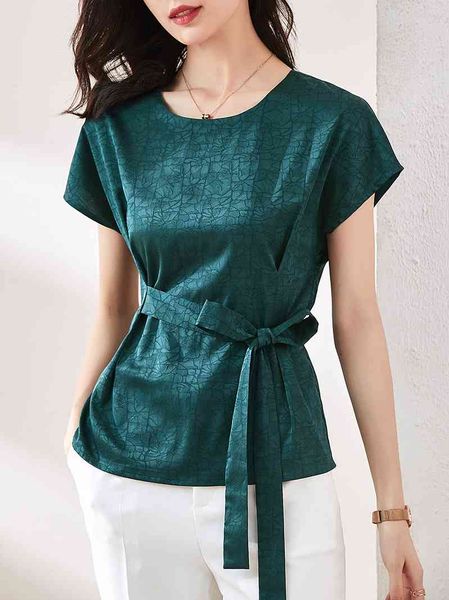 solid loose chiffon shirt summer blouses shirts round neck casual lace blusas femininas elegante ladies 201j 210420, White
solid loose chiffon shirt summer blouses shirts round neck casual lace blusas femininas elegante ladies 201j 210420, White