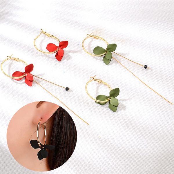 hoop & huggie elegant painted white flower asymmetric earrings for women gold color small hoops long chain tassel hanging, Golden;silver
hoop & huggie elegant painted white flower asymmetric earrings for women gold color small hoops long chain tassel hanging, Golden;silver