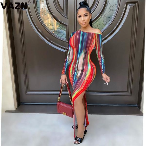 casual dresses vazn 2021 autumn arrival striped patchwork mature club sweet full sleeve style women thin high waist maxi dress, Black;gray
casual dresses vazn 2021 autumn arrival striped patchwork mature club sweet full sleeve style women thin high waist maxi dress, Black;gray
