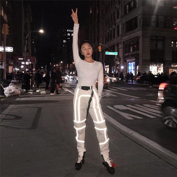 women's pants & capris 2021 shiny reflective cargo women hip hop harem streetwear female high waist sweatpants trousers pantalon femme, Black;white
women's pants & capris 2021 shiny reflective cargo women hip hop harem streetwear female high waist sweatpants trousers pantalon femme, Black;white