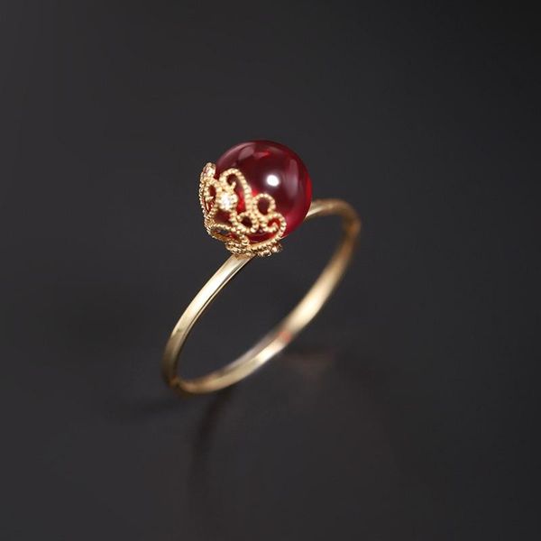 cluster rings daimi large particle ruby ring female 18k gold tail inlaid diamond gift customization, Golden;silver
cluster rings daimi large particle ruby ring female 18k gold tail inlaid diamond gift customization, Golden;silver
