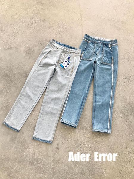 men's jeans 2021 ader error reversible men women 1:1 adererror back waist patch logo denim trousers tore style, Blue
men's jeans 2021 ader error reversible men women 1:1 adererror back waist patch logo denim trousers tore style, Blue