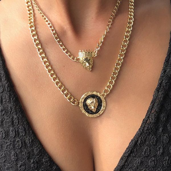 charm necklaces designer pendants love fashion jewelry the lions head crown high end elegant choker men women lover gift lady wedding christ, Silver
charm necklaces designer pendants love fashion jewelry the lions head crown high end elegant choker men women lover gift lady wedding christ, Silver