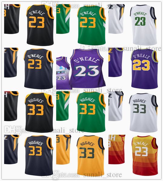 2021 basketball jerseys 23 royce o'neale 33 elijah hughes city black green earned navy white orange color breathable sports shirts, Black;red
2021 basketball jerseys 23 royce o'neale 33 elijah hughes city black green earned navy white orange color breathable sports shirts, Black;red