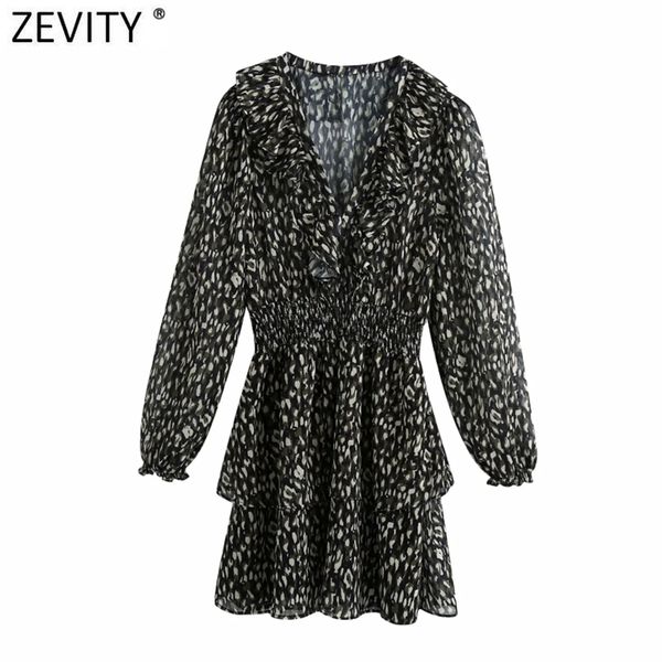 women vintage v neck animal pattern print chiffon mini dress femme cascading ruffle casual slim a line vestido ds4836 210420, Black;gray
women vintage v neck animal pattern print chiffon mini dress femme cascading ruffle casual slim a line vestido ds4836 210420, Black;gray