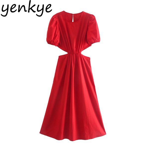 fashion women hollow out red dress female o neck puff sleeve a-line summer party dresses chic midi vestido 210430, Black;gray
fashion women hollow out red dress female o neck puff sleeve a-line summer party dresses chic midi vestido 210430, Black;gray