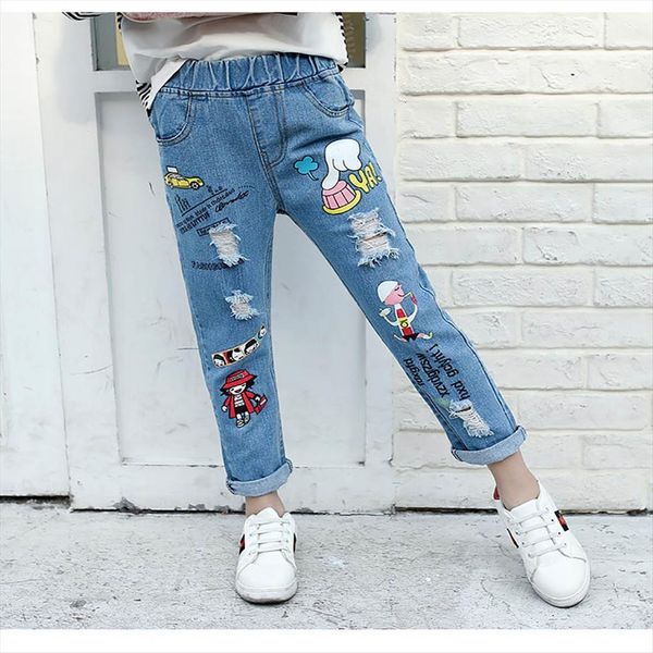 girls hole jeans pants trousers teens girl fashion denim children brand cartoon clothing 4 5 6 7 8 9 10, Blue
girls hole jeans pants trousers teens girl fashion denim children brand cartoon clothing 4 5 6 7 8 9 10, Blue