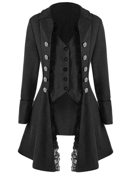 women's trench coats jiezuofang joineles autumn winter gothic style women solid triple buttons thick tailcoat lapel lace party female o, Tan;black
women's trench coats jiezuofang joineles autumn winter gothic style women solid triple buttons thick tailcoat lapel lace party female o, Tan;black