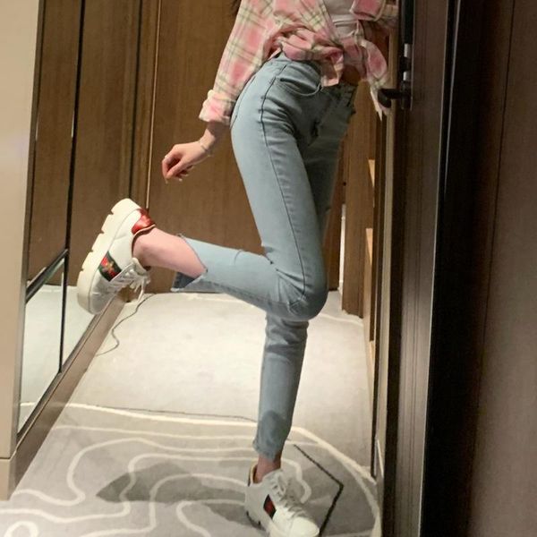 women's jeans ancient ways is shallow blue high waist tight trousers mouth open fork to cultivate morality web celebrity
women's jeans ancient ways is shallow blue high waist tight trousers mouth open fork to cultivate morality web celebrity