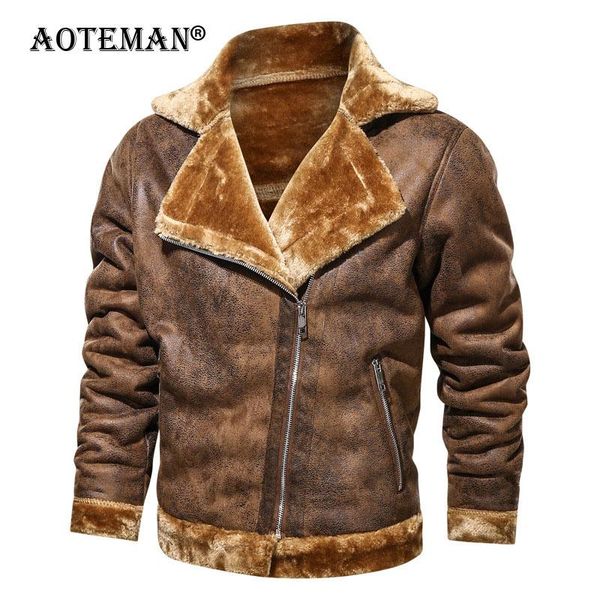 men's fur & faux men suede leather jacket winter fleece coat male windproof outwear vintage clothing biker motorcycle warm thick lm280, Black
men's fur & faux men suede leather jacket winter fleece coat male windproof outwear vintage clothing biker motorcycle warm thick lm280, Black