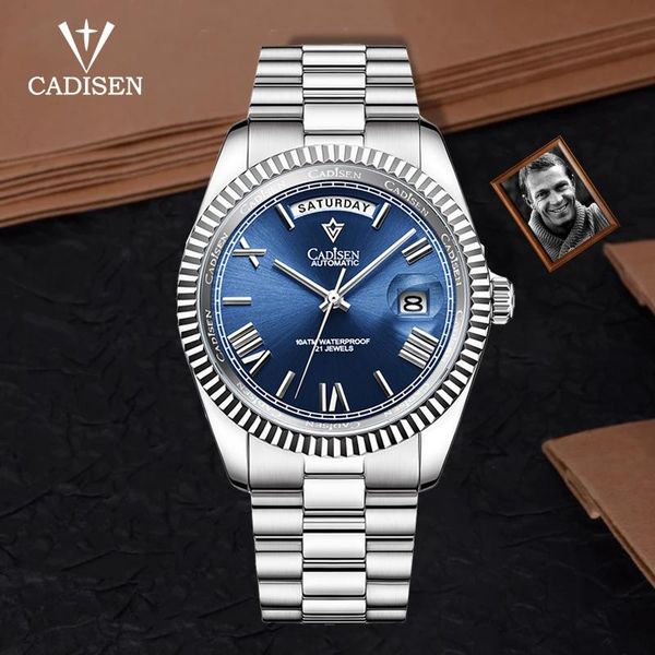 wristwatches cadisen 2021 brand business automatic mechanical watches waterproof 100m diving men watch stainless steel sapphire, Slivery;brown
wristwatches cadisen 2021 brand business automatic mechanical watches waterproof 100m diving men watch stainless steel sapphire, Slivery;brown