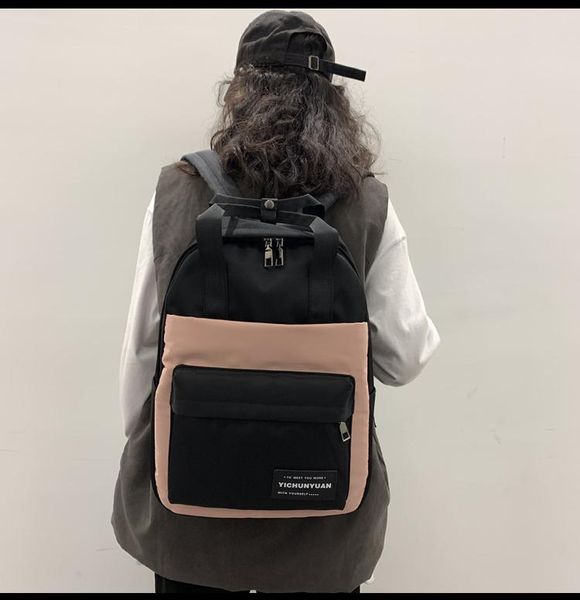 backpack 3837 ulzzang high-capacity middle school student female summer light and solid color
backpack 3837 ulzzang high-capacity middle school student female summer light and solid color