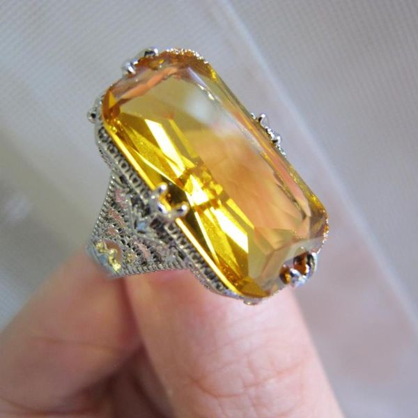 cluster rings 925 sterling silver big yellow z ring with cubic zircon stone for women party vintage fine jewelry, Golden;silver
cluster rings 925 sterling silver big yellow z ring with cubic zircon stone for women party vintage fine jewelry, Golden;silver
