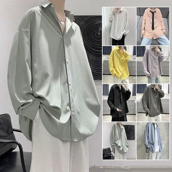 men's casual shirts 2021 long sleeves multicolor cargo camisa masculina streetwear mens fashion trend lapel collar size -2xl, White;black
men's casual shirts 2021 long sleeves multicolor cargo camisa masculina streetwear mens fashion trend lapel collar size -2xl, White;black