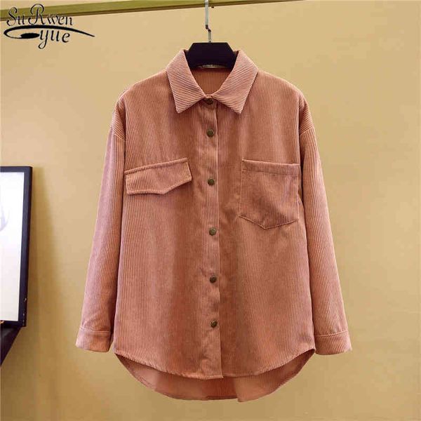 vintage blouse women casual button cardigan shirts solid corduroy long sleeve loose feminina blusa 10890 210427, White
vintage blouse women casual button cardigan shirts solid corduroy long sleeve loose feminina blusa 10890 210427, White