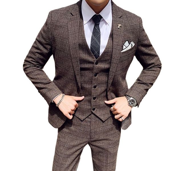 men's suits & blazers plaid wedding , jacket, vest and pants, high-end, formal, slim, informal, business, 7xl, 3 pieces, White;black
men's suits & blazers plaid wedding , jacket, vest and pants, high-end, formal, slim, informal, business, 7xl, 3 pieces, White;black