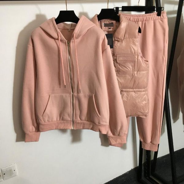 women's pants & capris 2021 autumn and winter three piece suit cotton vest + long sleeve hooded zipper jacket plush casual, Black;white
women's pants & capris 2021 autumn and winter three piece suit cotton vest + long sleeve hooded zipper jacket plush casual, Black;white