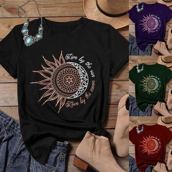 women's t-shirt shirt round neck sunflower printing short sleeve ladies' pullover daily casual street commuting thin, White
women's t-shirt shirt round neck sunflower printing short sleeve ladies' pullover daily casual street commuting thin, White