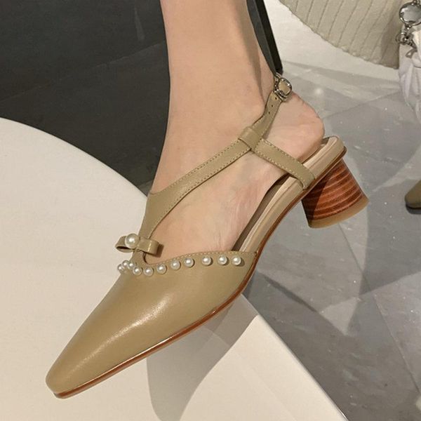 poined toe women sandals 2021 summer back strap med heels pumps for elegant wedding party shoes woman, Black
poined toe women sandals 2021 summer back strap med heels pumps for elegant wedding party shoes woman, Black