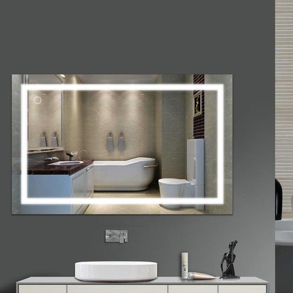 mirrors 100x60 cm wall mounted bathroom mirror 6000k 23w smart makeup led touch dimming 3 color adjustable lighting
mirrors 100x60 cm wall mounted bathroom mirror 6000k 23w smart makeup led touch dimming 3 color adjustable lighting