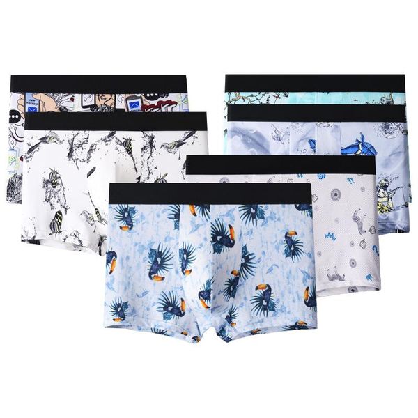 underpants ice silk boys printed waist boxer pants creative personality comfortable breathable loose briefs, Black;white
underpants ice silk boys printed waist boxer pants creative personality comfortable breathable loose briefs, Black;white
