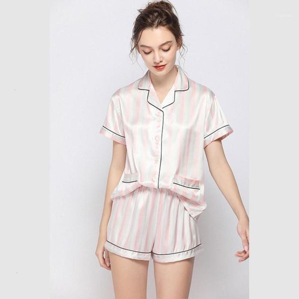 women's female summer est silk pajamas for women sweet pyjamas woman elegance short sleeve homewear ladies sleepwear sets11 6x3l, Black;red
women's female summer est silk pajamas for women sweet pyjamas woman elegance short sleeve homewear ladies sleepwear sets11 6x3l, Black;red