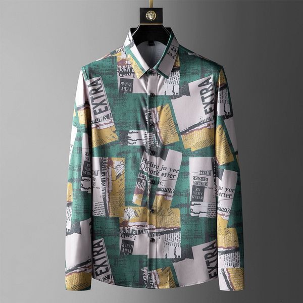 men's casual shirts italian formal shirt slim party men's printed long sleeve social occasion suit club, White;black 
men's casual shirts italian formal shirt slim party men's printed long sleeve social occasion suit club, White;black