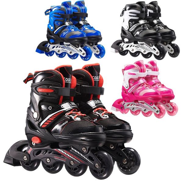 boy girl children inline skates adjustable size roller skating boots for kids sliding skate patins 26-41 sneakers
boy girl children inline skates adjustable size roller skating boots for kids sliding skate patins 26-41 sneakers