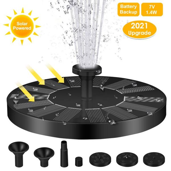 garden decorations solar fountain pump standing floating bird bath water pumps pool pond waterfall