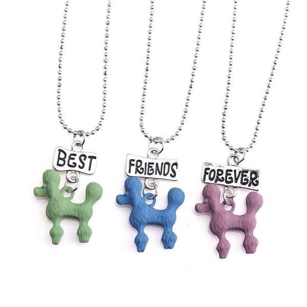 fashion children's party gift jewelry friend forever necklace animal poodle teddy dog pendant for women girl necklaces, Silver
fashion children's party gift jewelry friend forever necklace animal poodle teddy dog pendant for women girl necklaces, Silver