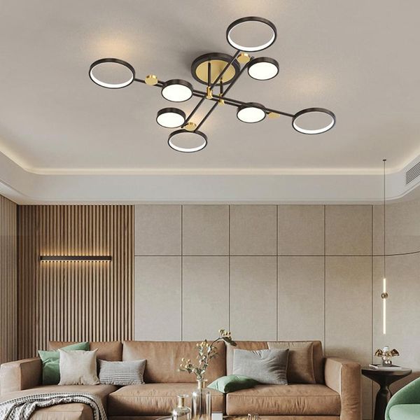 chandeliers modern light luxury atmosphere black gold frame edge brightness dimmable 4-6-8 heads dining/living bedroom lamps
chandeliers modern light luxury atmosphere black gold frame edge brightness dimmable 4-6-8 heads dining/living bedroom lamps