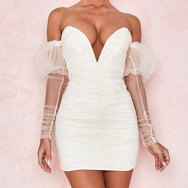 casual dresses summer women white bodycon bandage dress v-neck full sleeve off the shoulder designer fashion evening party vestido, Black;gray
casual dresses summer women white bodycon bandage dress v-neck full sleeve off the shoulder designer fashion evening party vestido, Black;gray