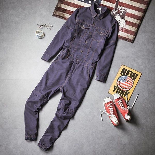 men's jeans 2021 vintage overall jumpsuit men long sleeve spring fall slim fit goth clothes punk streetwear pants romper work wear, Blue
men's jeans 2021 vintage overall jumpsuit men long sleeve spring fall slim fit goth clothes punk streetwear pants romper work wear, Blue