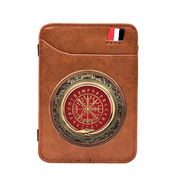 card holders arrivals norse mythology viking symbol pu leather magic wallet men women mini thin money clips holder purse, Brown;gray
card holders arrivals norse mythology viking symbol pu leather magic wallet men women mini thin money clips holder purse, Brown;gray
