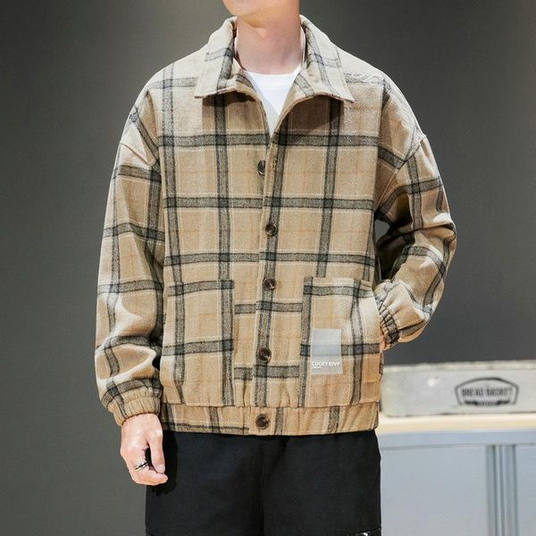 men's vests 2021 autumn and winter casual shirt plaid jacket slim korean fashion tooling long-sleeved, Black;white
men's vests 2021 autumn and winter casual shirt plaid jacket slim korean fashion tooling long-sleeved, Black;white