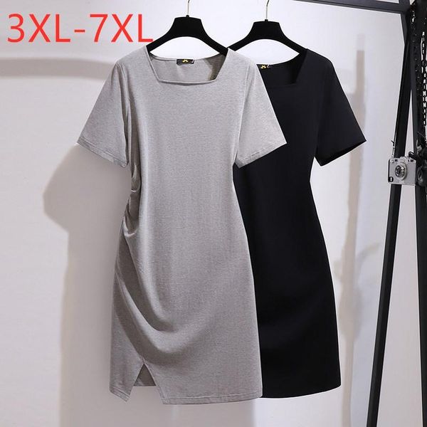 plus size dresses 2021 ladies summer t-shirt dress for women large short sleeve cotton gray split midi 3xl 4xl 5xl 6xl 7xl, Black
plus size dresses 2021 ladies summer t-shirt dress for women large short sleeve cotton gray split midi 3xl 4xl 5xl 6xl 7xl, Black