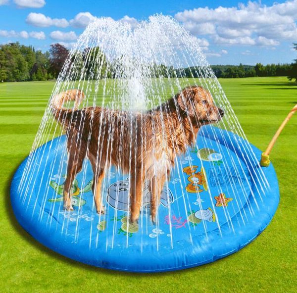 kennels & pens 96cm pet sprinkler pad play cooling mat swimming pool outdoor inflatable water spray tub for dog summer cool
kennels & pens 96cm pet sprinkler pad play cooling mat swimming pool outdoor inflatable water spray tub for dog summer cool
